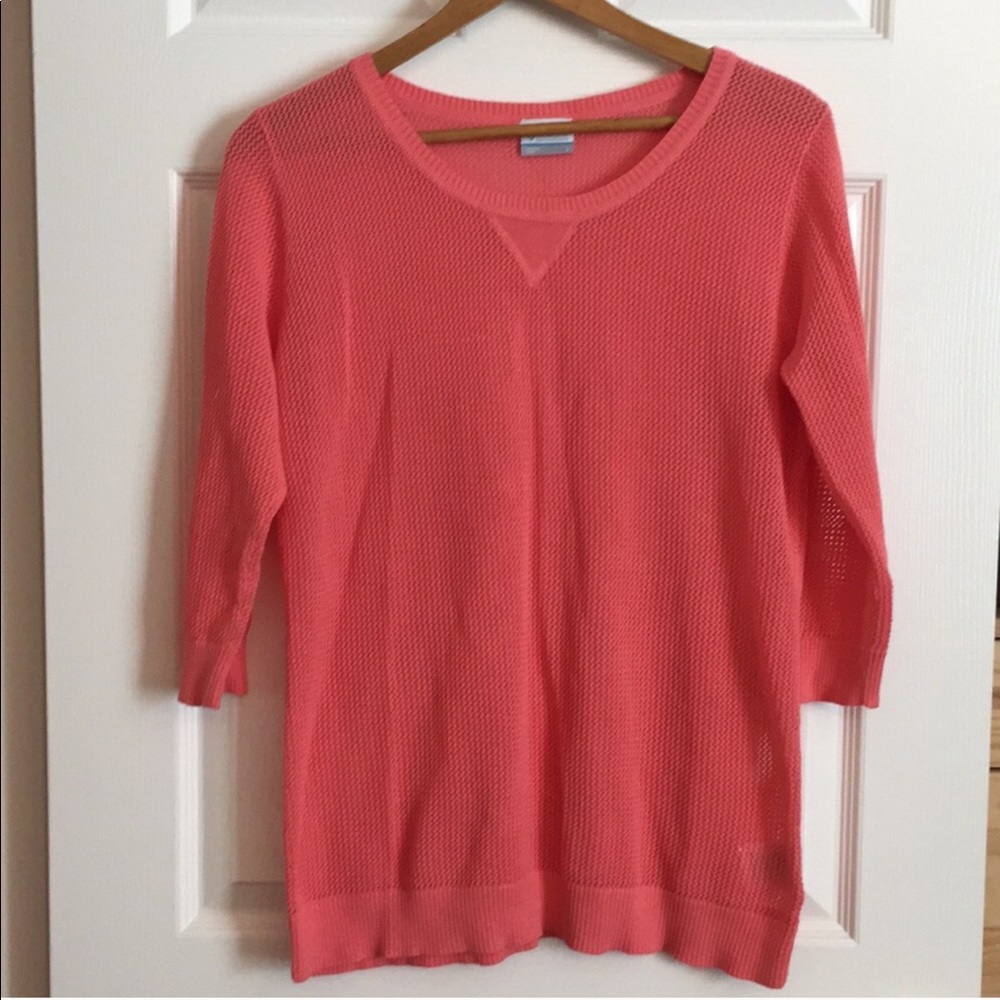 Columbia 3/4 light knit sweater